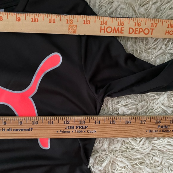 "PUMA" Black Hot Pink Logo Girls Sleeve Dri-fit Athletic SHIRT TOP SIZE M(10/12 - Picture 5 of 10